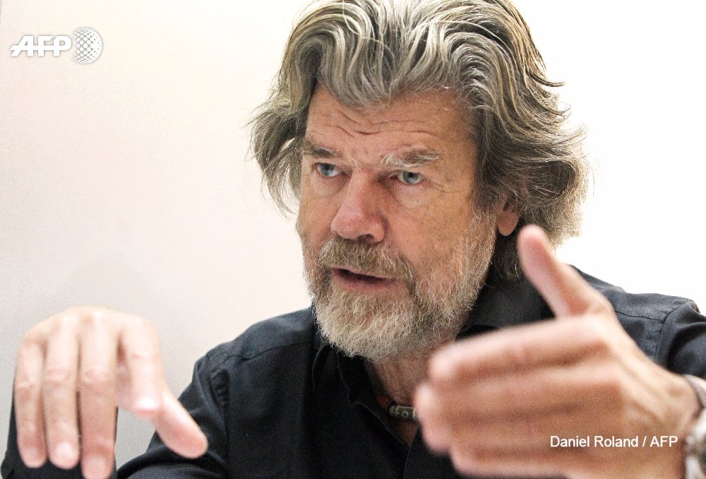 AFP's tweet photo. Mountaineer and one of the world's last great adventurers Reinhold Messner talks about the art of not getting killed https://t.co/UK2EkY9abo https://t.co/ANceSIYOlD