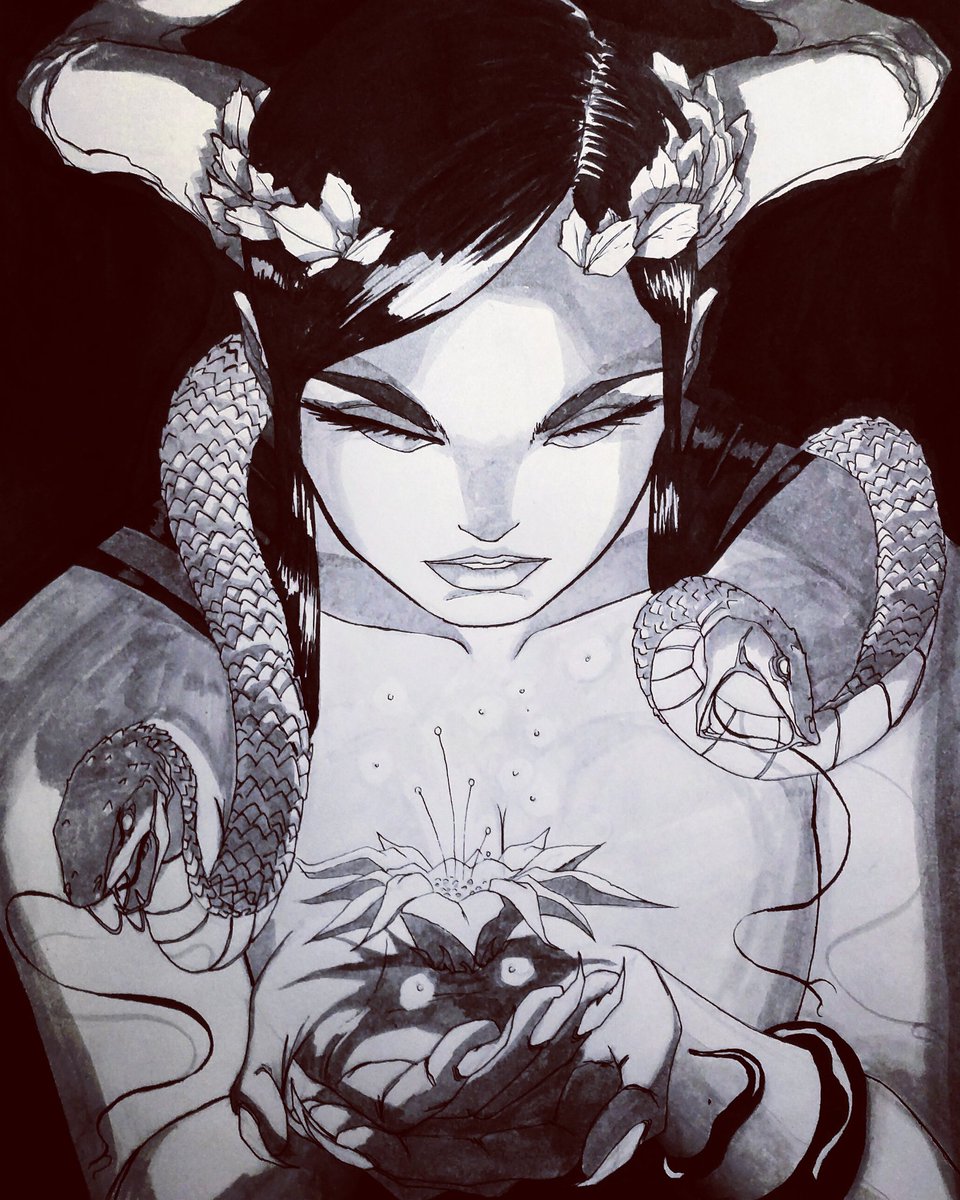 lj_armendariz's tweet photo. #inktober #inktober2017 #Demon #artwork #artdrawing #drawing #inking #Black #backart https://t.co/ZJfvvx4wAI