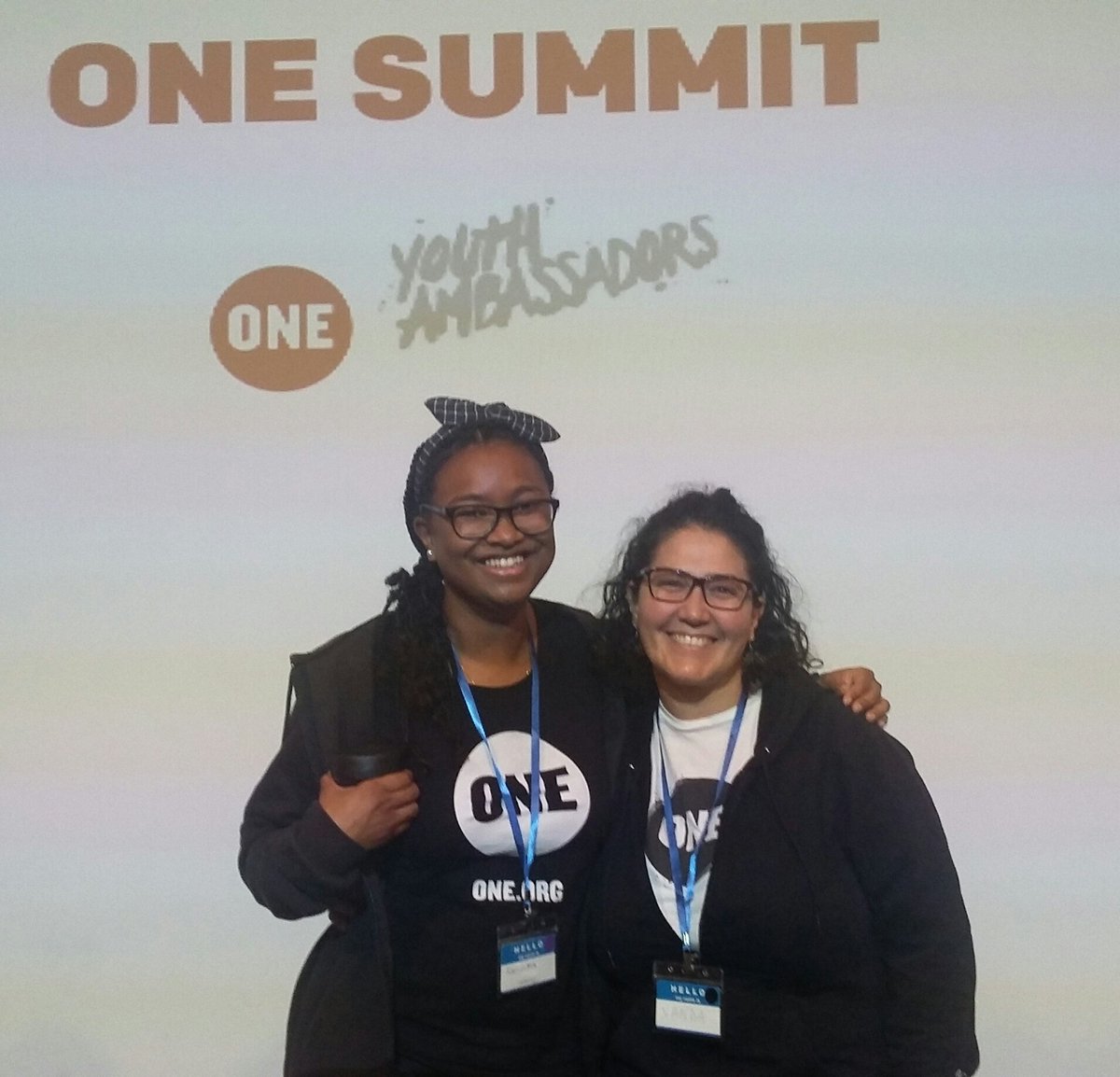 Together #wecanchangetheworld!Super  @KassandraRamey #NewYork #Paris #Brussel <a href="/ONEinItalia/">ONE in Italia</a> <a href="/ONEinEU/">ONEinEU</a> #ONEYouth17 #educationforall