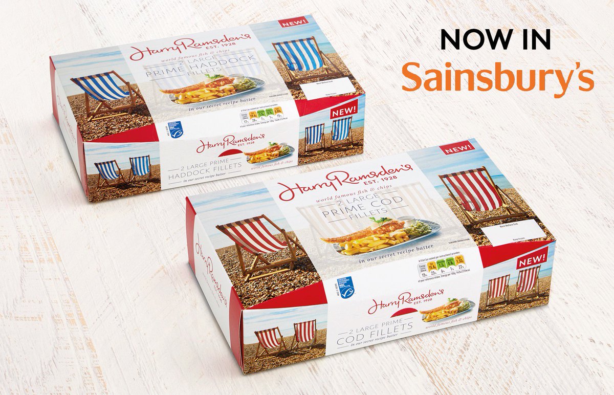 HarryRamsdensUK's tweet photo. Still time to enter our giveaway for our #HarrysAtHome famous Cod & Haddock fillets, now in @sainsburys See pinned post on how to enter! https://t.co/vSpg7XQsEk