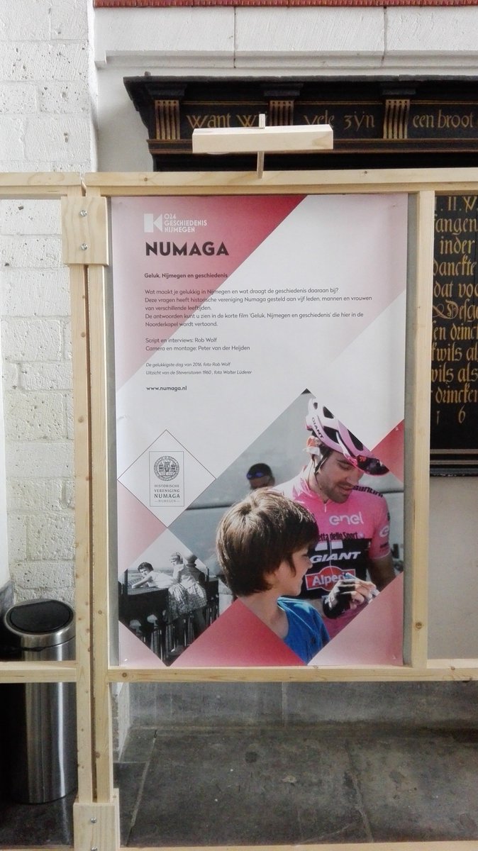 Ook <a href="/Numaga/">Numaga</a> doet mee aan de popuptentoonstelling van <a href="/024geschiedenis/">024 Geschiedenis</a> in de <a href="/Stevenskerk/">Stevenskerk Nijmegen</a>, met de film 'geluk, 'Nijmegen en geschiedenis'
