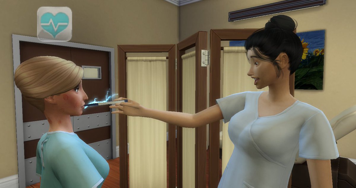 Sims4Creative's tweet photo. ¡La carrera de medicina de @LosSimsES me encanta por cosas como estas! https://t.co/0I9xHolzJb
