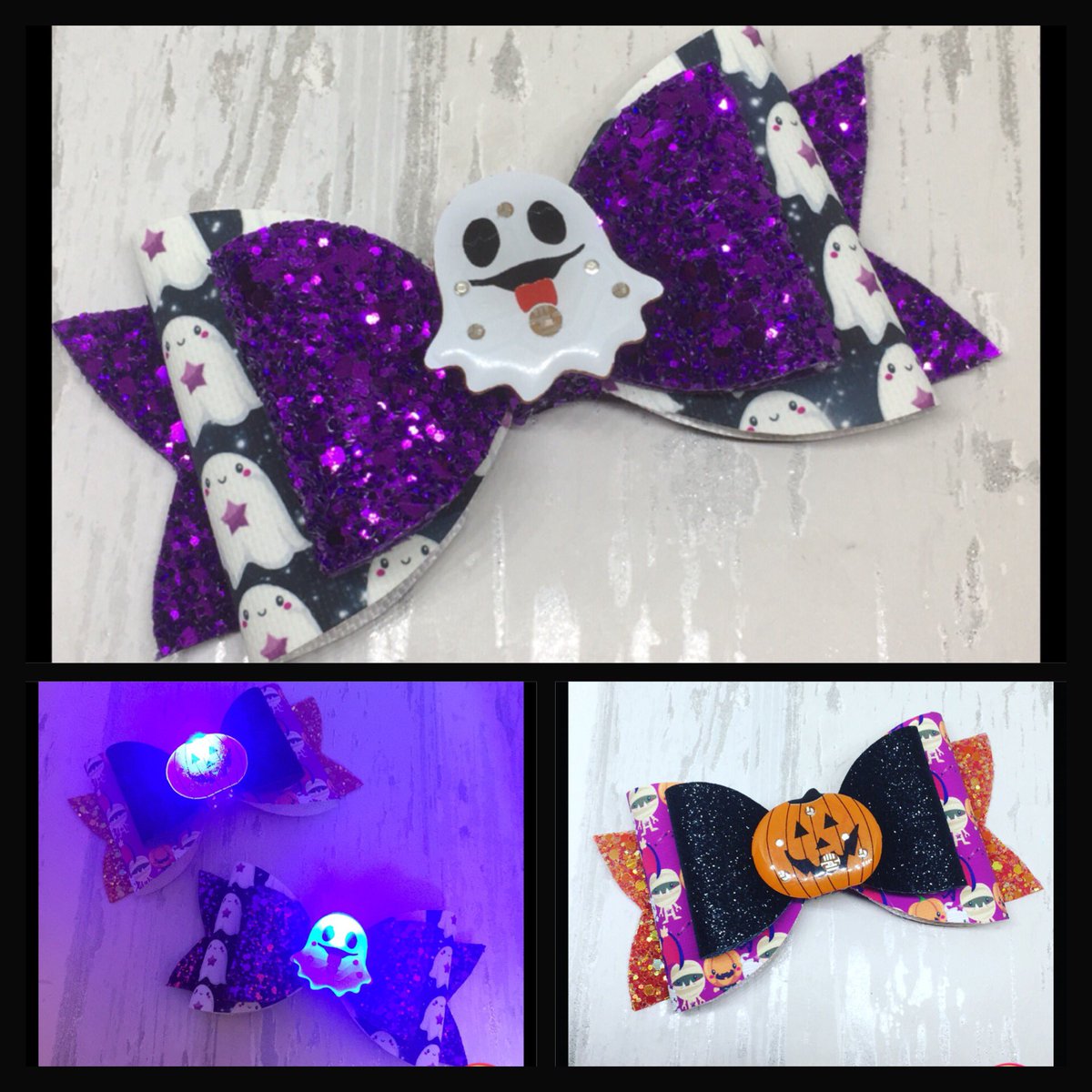 HaribowCB's tweet photo. Flashing Halloween bows#halloween#hairbows#flashing https://t.co/1sG0hrLlVQ