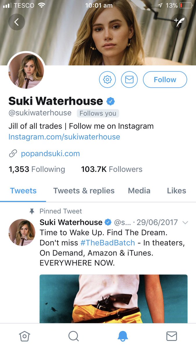 lovefromamber's tweet photo. Am I fangirling right now? Yes, yes I am 🙌🏻 @sukiwaterhouse https://t.co/N8yDi6qYsl