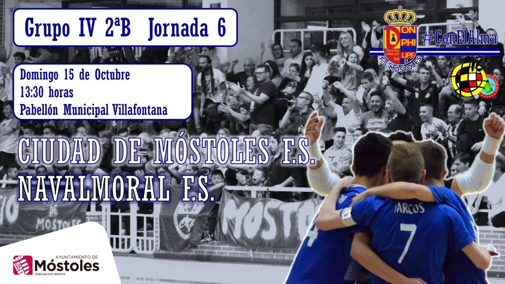 FutsalExNews's tweet photo. 👉🏽HORARIOS
2⃣a🅱 Gr4️⃣
JORNADA 6
📅 DOMINGO 15 Octubre
🕰 13.30h
🚩 Pab. Villafontana
⚔ @1mostolesfs🆚@NavalmoralFS
#SundayFutsal https://t.co/97KN2wrvYE