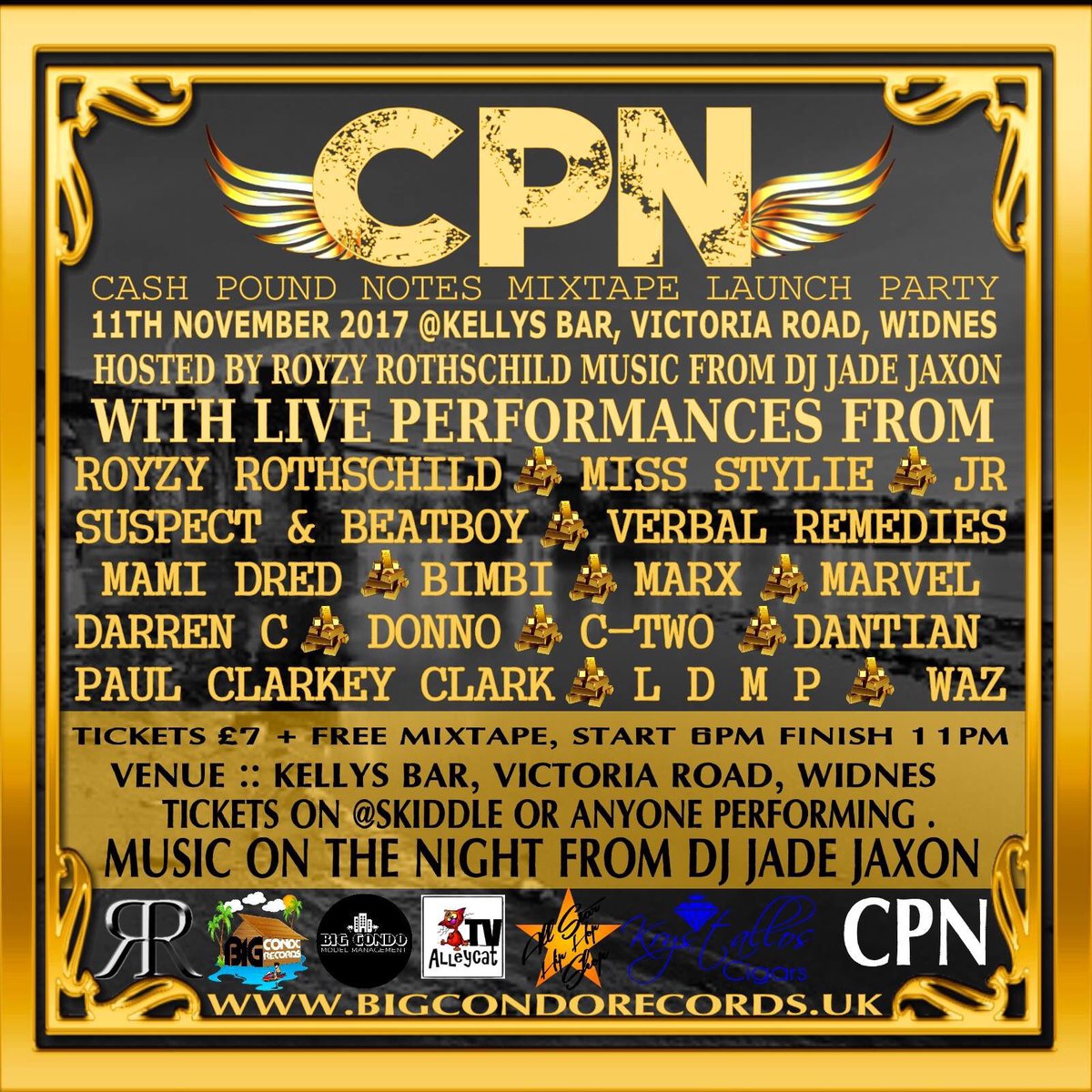 BigCondoRecords's tweet photo. We have @CashPoundNotes mixtape launch get you tickets now #hiphop #RAPPER #NewMusic #artists #cashpoundnotes #money #Mindset #music https://t.co/7NgpdNhzZ7