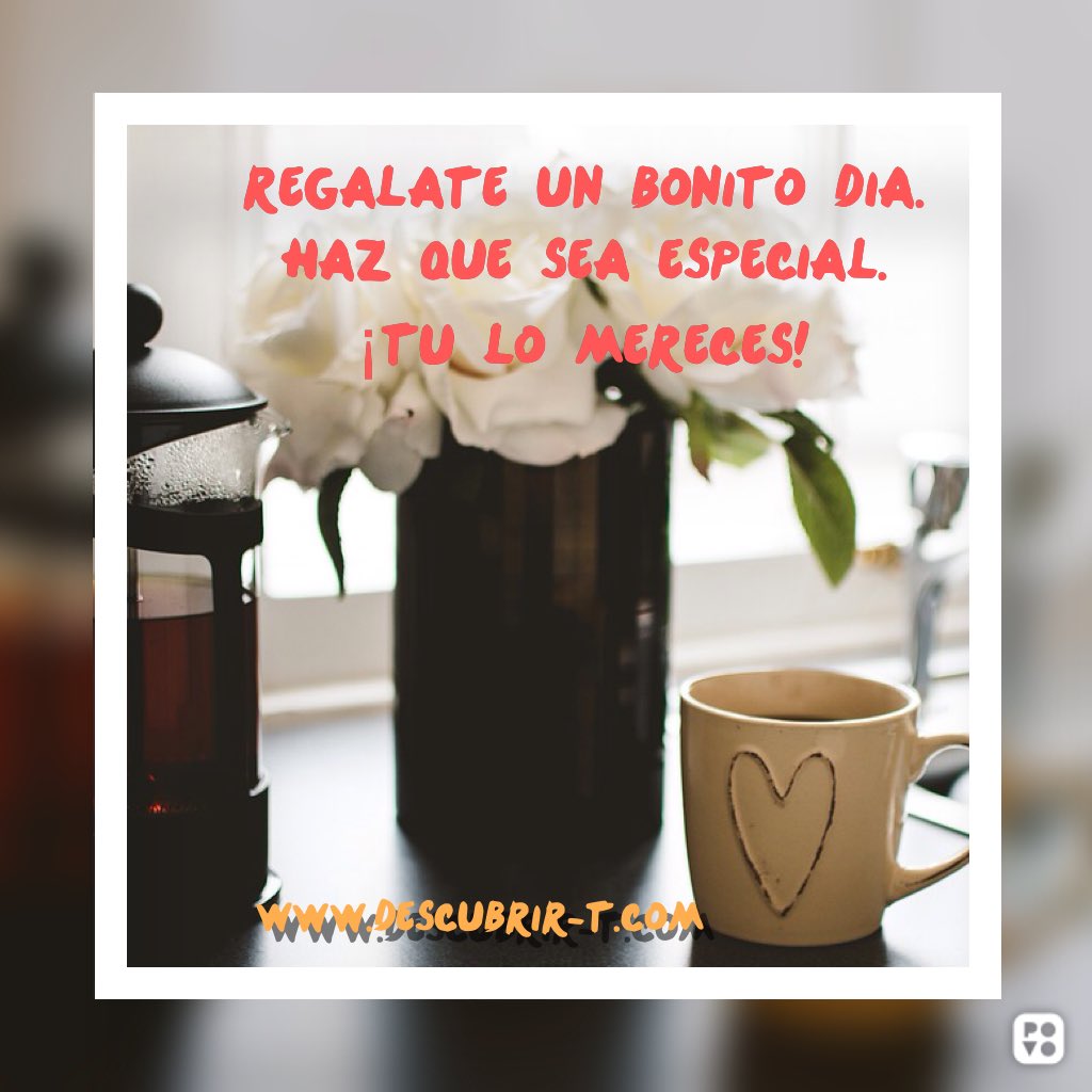 mentoraycoach's tweet photo. Regálate un bonito y especial día. Tú lo mereces...de verdad que lo mereces, créetelo. 
#FelizDomingo #TuLoMereces #DescubrirTe https://t.co/3B5goCVaZM