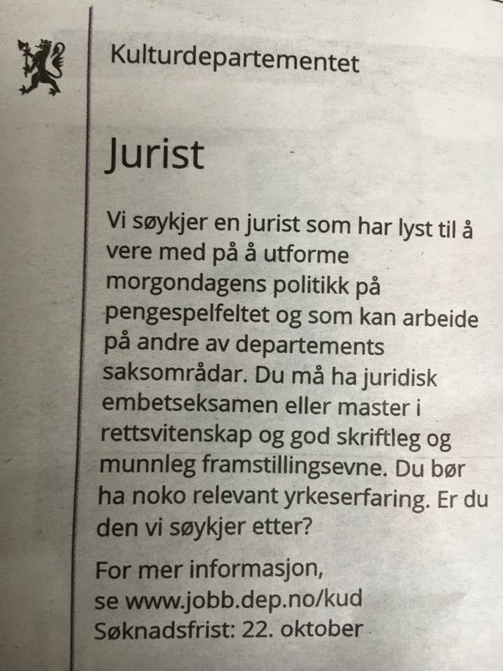 HannahKolaas's tweet photo. - Faen, vi må skrive utlysninga på nynorsk                                                     - Jaja, men det går fint https://t.co/Nk33SmELeZ