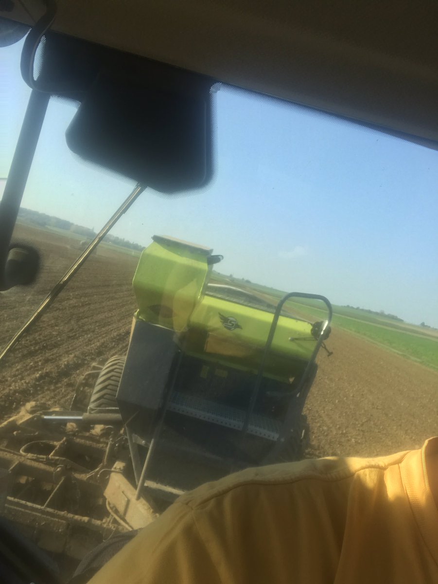 Daboudet11's tweet photo. Changement d'activité pour le dimanche semis de ble place flageolet et pois conserve contrat de semence @GroupeFDesprez https://t.co/YVDfcKJhTS