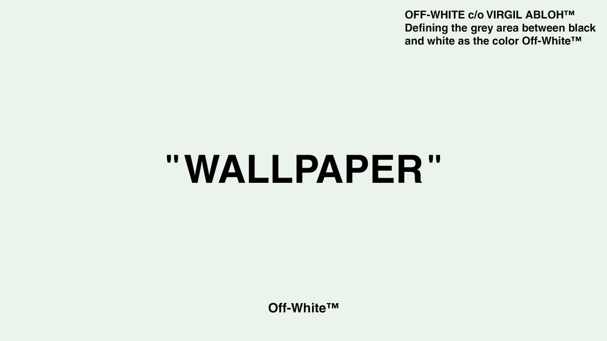 Off White On Twitter Off White Iphone Wallpaper