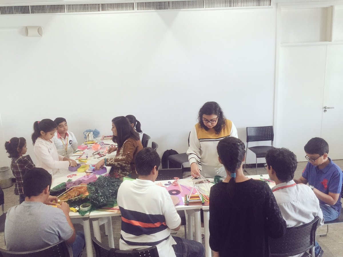 pkBritish's tweet photo. We’re busy ‘Making It at the Library’ on Day 3 of our #Makerspace sessions at #KhiLibrary. Shout out to our amazing facilitators! https://t.co/Jka9c68QFf