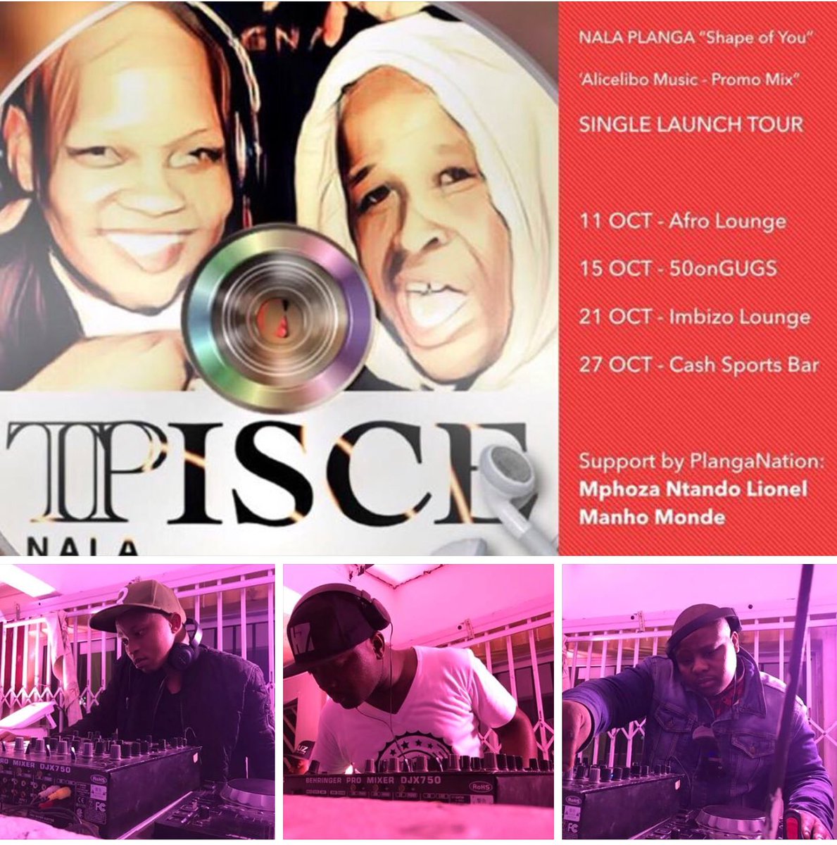 TPTumi's tweet photo. TP nala PISCE 
SINGLE LAUNCH continues 

Sun 15 Oct @50onGugs

Set time 4pm - 7pm
Support by PlangaNation MPHOZA MANHO LIONEL NTANDO MONDE https://t.co/vQI7TdSP7g