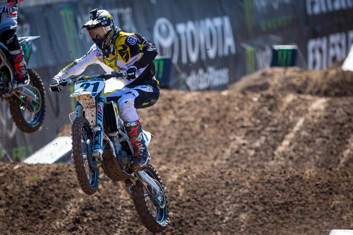 rockstarenergy's tweet photo. Strong results from #RockstarHusky riders @elhombre_21 and @DeanWilson15 rounding out the podium at MEC in Vegas 🤘🏽 @HusqvarnaUSA https://t.co/nUnJdzs6TZ