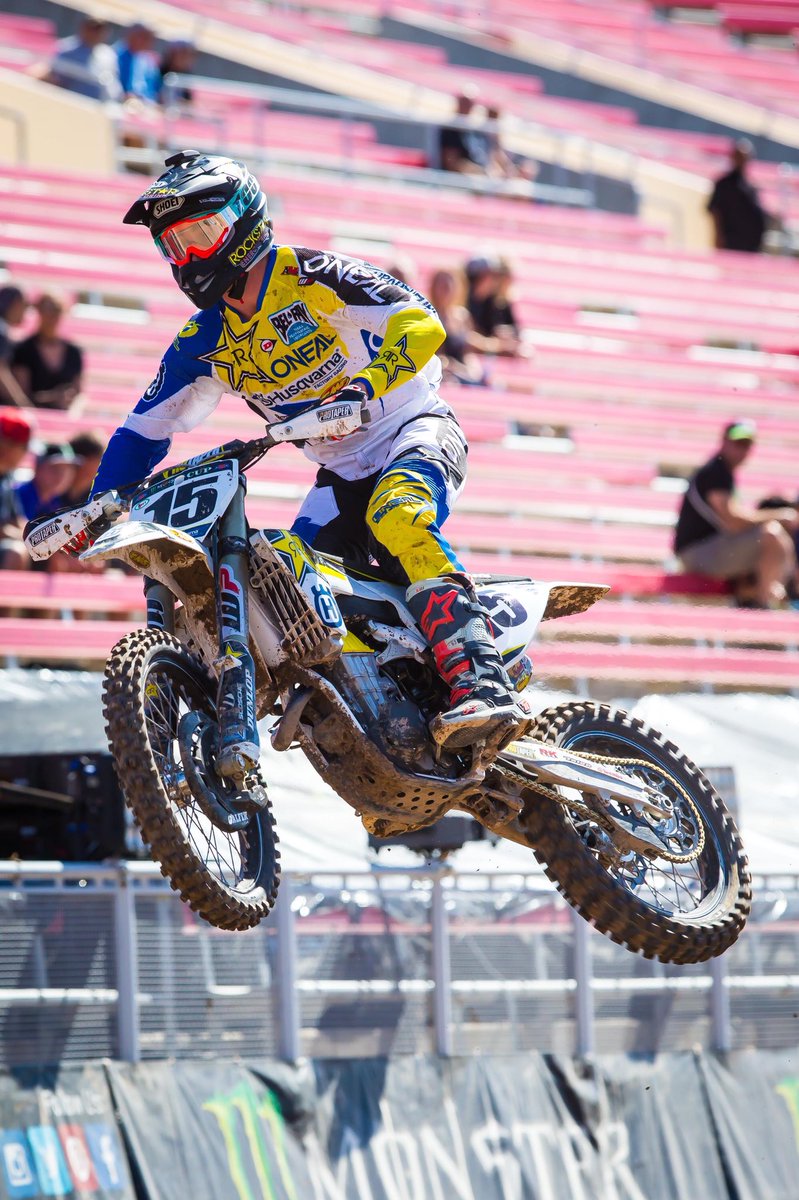rockstarenergy's tweet photo. Strong results from #RockstarHusky riders @elhombre_21 and @DeanWilson15 rounding out the podium at MEC in Vegas 🤘🏽 @HusqvarnaUSA https://t.co/nUnJdzs6TZ