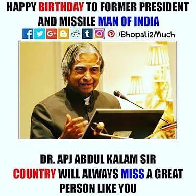 Happy Birthday Dr.APJ.Abdul Kalam Sir!!! 