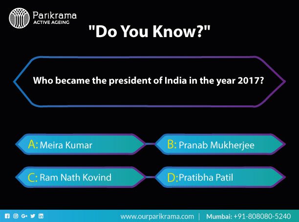 OurParikrama's tweet photo. Do you know the correct answer?
#ParikramaActiveAgeing #ActiveAgeing #Seniors #Learning #DoYouKnow https://t.co/nHlnx0mKzt