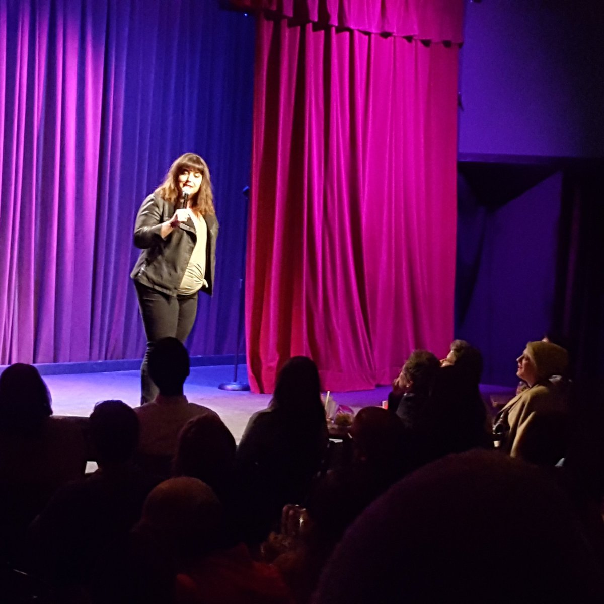 AllJaneComedy's tweet photo. @jennyzigrino is playing to a  HUGE house for @AllJaneComedy at @curiouscomedy &amp; they are loving her. #alljane #curiouscomedy https://t.co/El0oCLQj8U