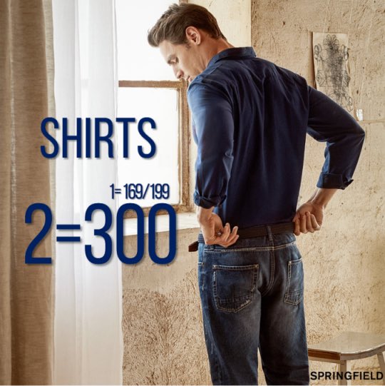 SaharaCentre's tweet photo. New daily smart shirts collection has just arrived in stores, get them at 2 for just 300AED only! #SPRINGFIELDME #ASYOULIVE https://t.co/v58YSULcs3