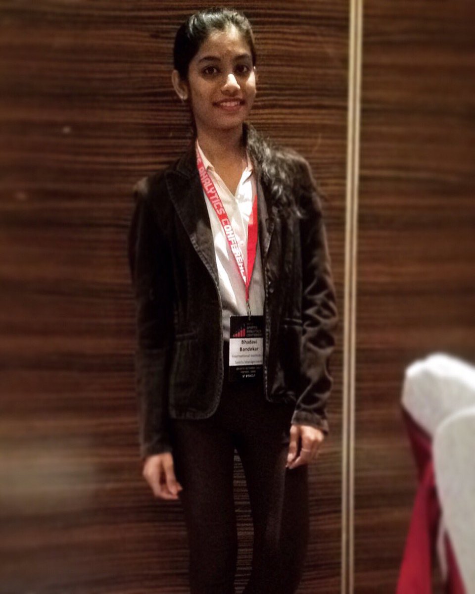 bhadavibandekar's tweet photo. Had a great time at the Sports Analytics Conference India 2017 @info_iism
👍😊
#SAC17 #sportsanalyticsconference https://t.co/qBCuOY26X3