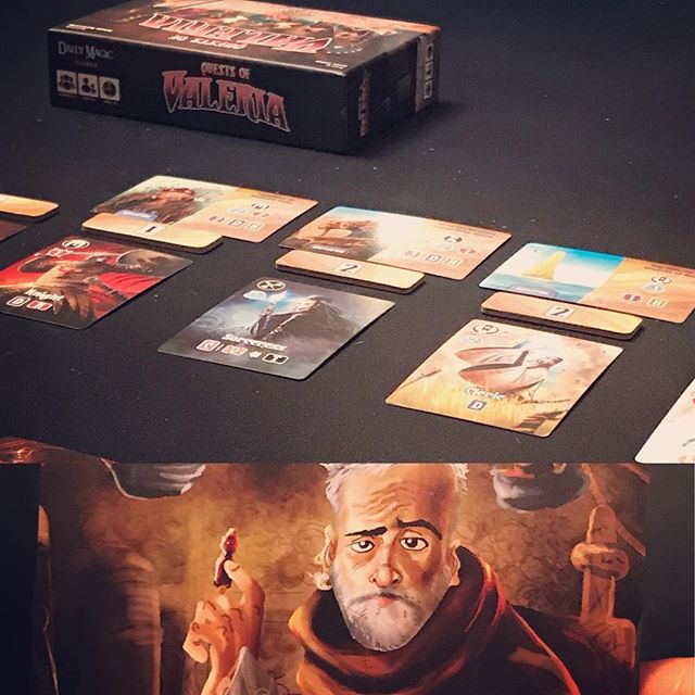 LuckysGotGame's tweet photo. Is it me or does @Rahdo look a bit disappointed that I’m playing this game solo. #QuestsOfValeria #Boardgames https://t.co/ntz9beG1Ai