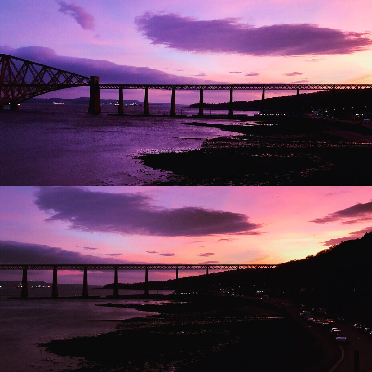 Stunning <a href="/LoveQueensferry/">South Queensferry</a> sunrise this morning. Have a good day folks!. <a href="/ScotRail/">ScotRail</a> <a href="/RNLIQueensferry/">Queensferry RNLI Lifeboat</a> <a href="/LittleParlourSQ/">The Little Parlour</a> <a href="/harbour_lane/">Harbour Lane Studio</a>