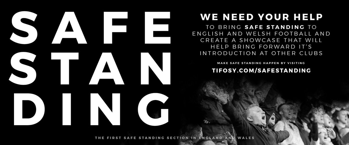 tifosy's tweet photo. Help #Fanfund the first #SafeStanding section in English and Welsh football!
Also receive some amazing rewards
➡️ https://t.co/U3PKMuw7Tm https://t.co/rjKKHLRSKG