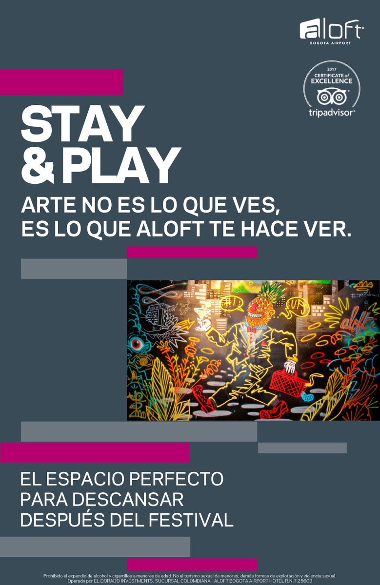 smartfilmsco's tweet photo. ¡Para descansar dspués del marco #SmartFilms2017 @ALOFTCOLOMBIA ! https://t.co/5EFNQkWOUC
