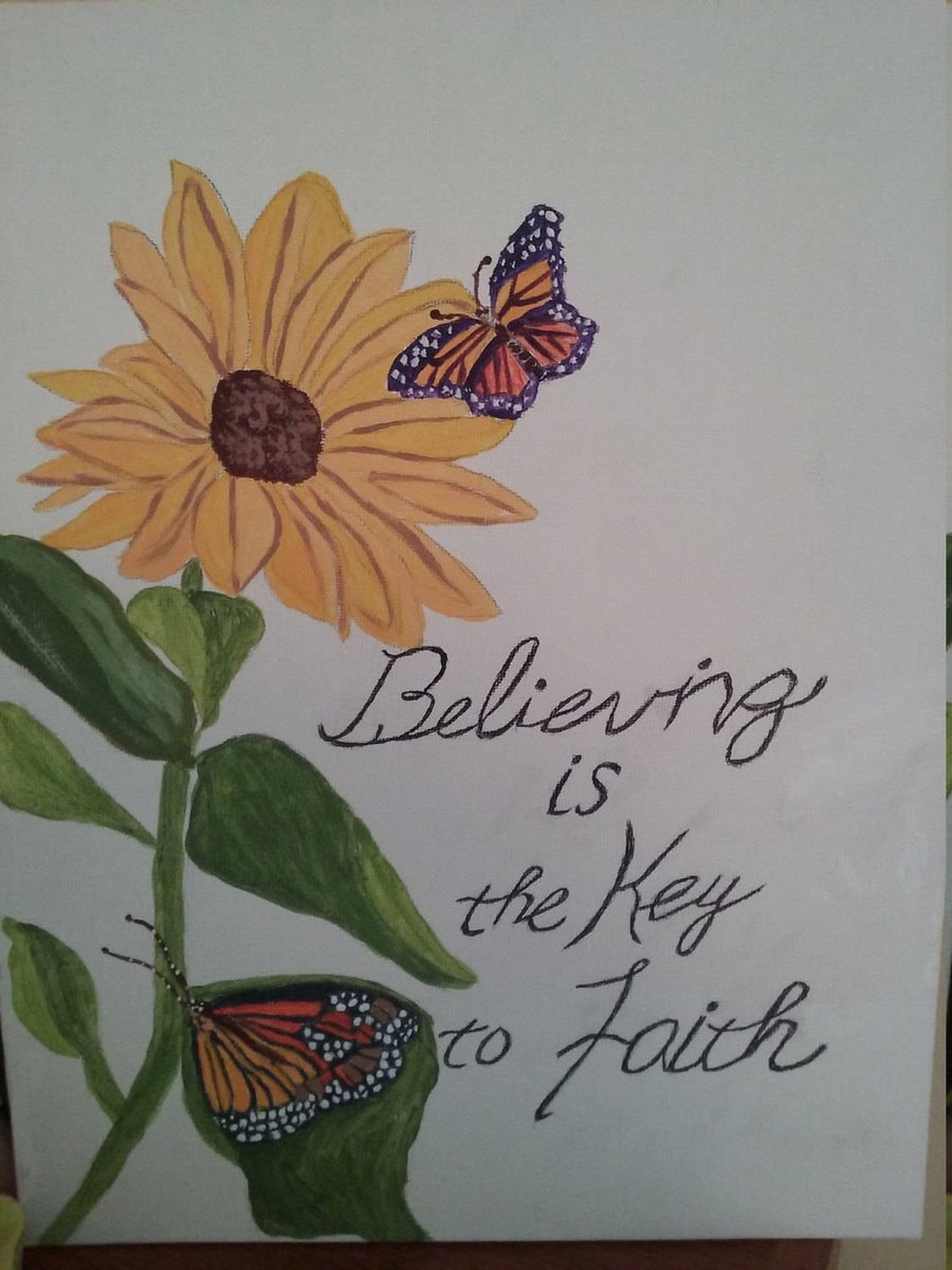 KingdomShop7's tweet photo. Wall Art, Sunflower and Butterfly Painting, Believing is the keโฆ https://t.co/ts1MgrXHyR #CraftShout #BelievingIsKey https://t.co/Fs1ODmeHfU