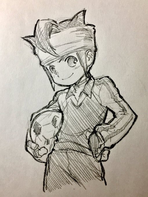 うに氏に納品したイナイレ絵の掲載許可をいただきました 