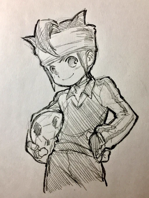 うに氏に納品したイナイレ絵の掲載許可をいただきました 