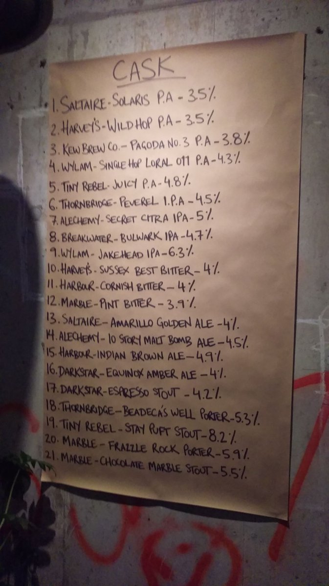 If you're heading to <a href="/HeistBank/">Heist Bank</a> Beer Fest today make sure you engage with their underpublicised #cask list 📃 💯