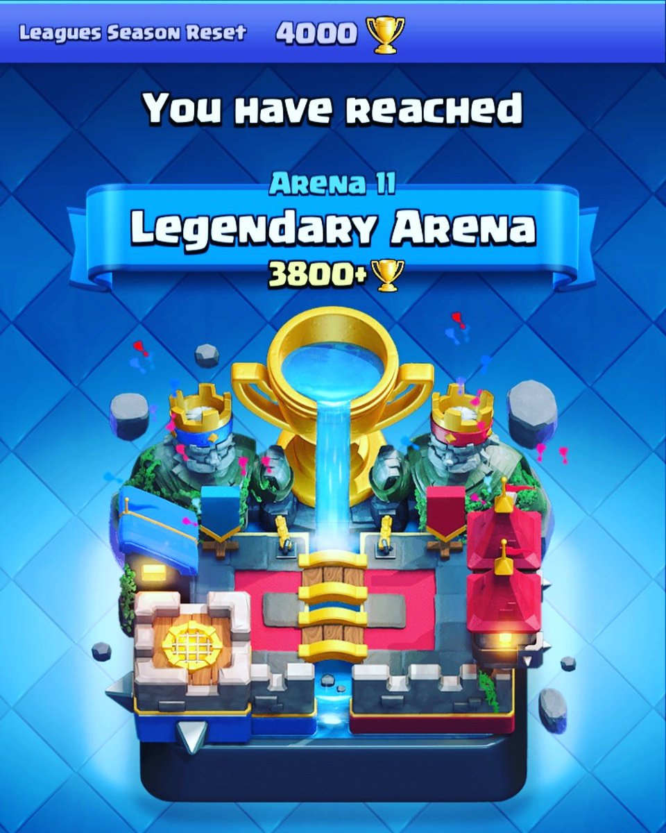 CrowlandoMusic's tweet photo. Just reached legendary arena! ๐๐ค #clashroyale #legendaryarena #legendaryarenaclashroyale https://t.co/R3YZ9kRib0