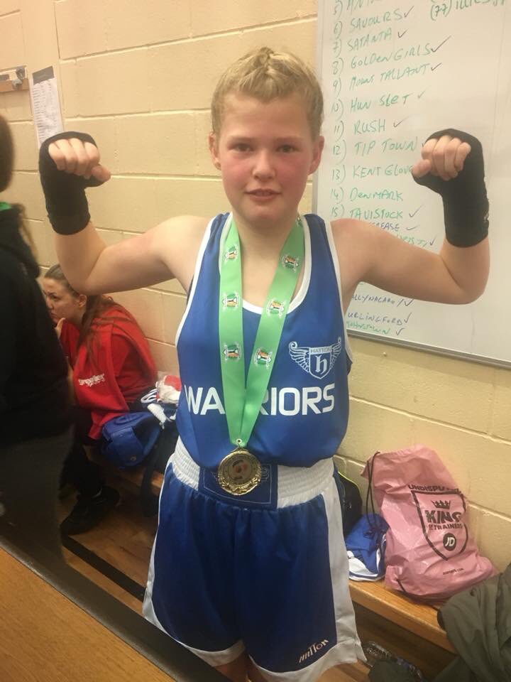 HamerBoxing's tweet photo. Allana Shaw strikes GOLD in the Esker All Female Box Cup in Dublin🏆So proud of this young lady🏅@NHSHMR @CVS_Rochdale @FalingeHub @Link4Life https://t.co/qGtNrVmd5f