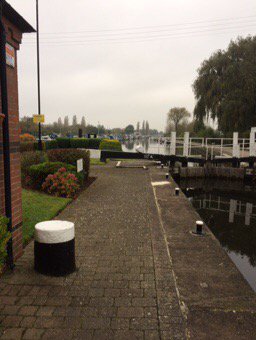 It's a bit gloomy at #SawleyLock this morning, but dry and not cold. No boats yet.