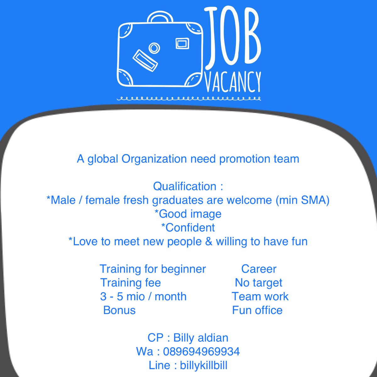 Hallo <a href="/infolowker/">Info Lowongan Kerja</a> boleh tolong bantu retweet please ? Thank you