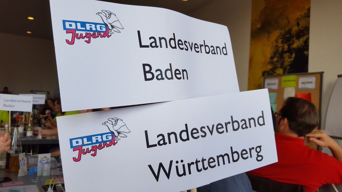DLRGWU's tweet photo. Geografisch im Tagunsraum vereint. Die Deligationen Baden&amp;Württemberg. #BJTBER https://t.co/FiXKCUtbs9