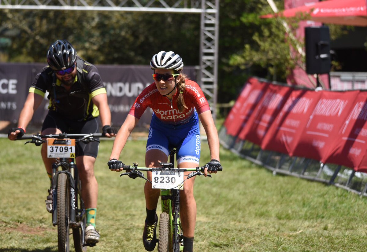 Double win for <a href="/Candice_MTB/">Candice Lill</a> <a href="/AshburtonInvest/">AshburtonInvestments</a> #NatMTB7