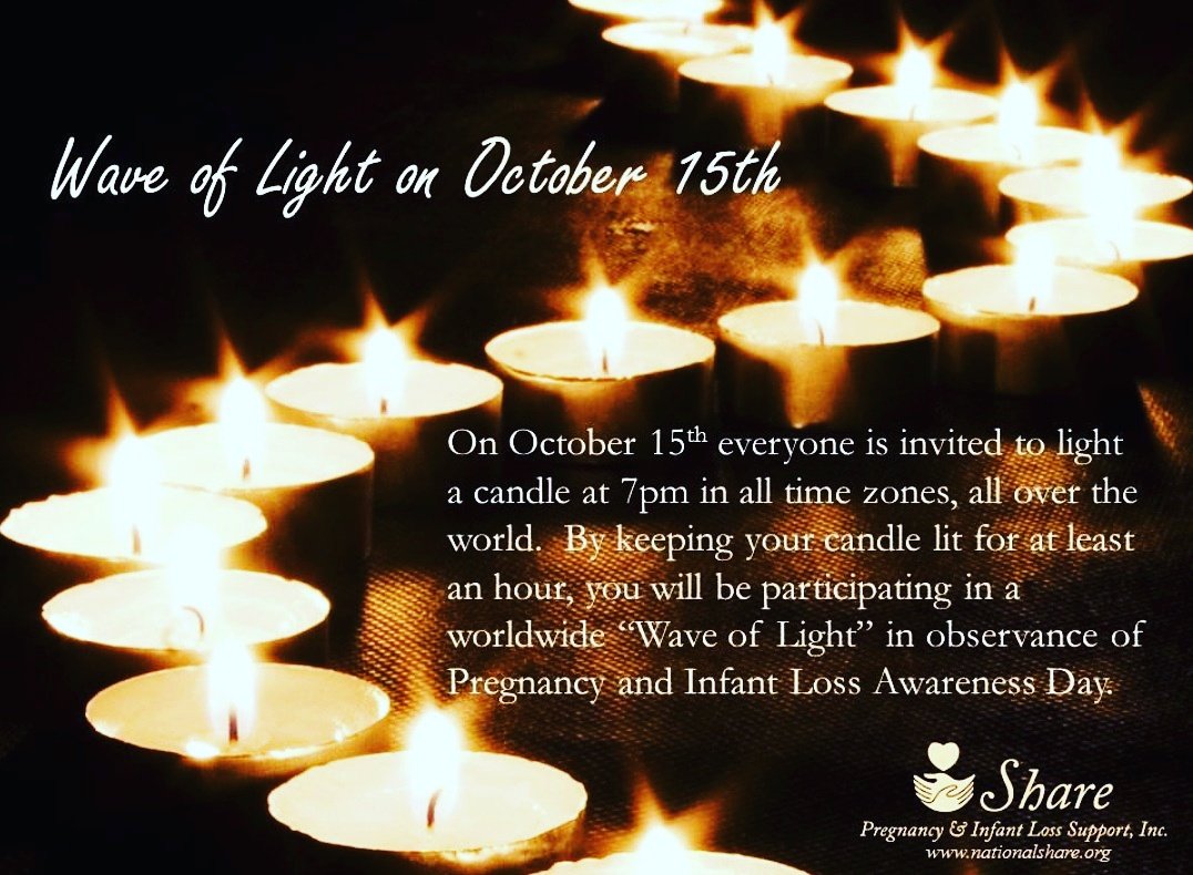 PCOSlovesupport's tweet photo. #pregnancyandinfantlos sawareness Join us at 7pm all over the world for #waveoflight2017 Thoughts with anyone who's struggled through this. https://t.co/t3qbCtoo7c