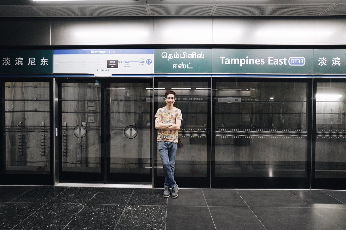 hpility's tweet photo. Welcome home! Tampines East Mrt Station #ootd @LTAsg #DTL3OpenHouse https://t.co/7v0bBcMPy1
