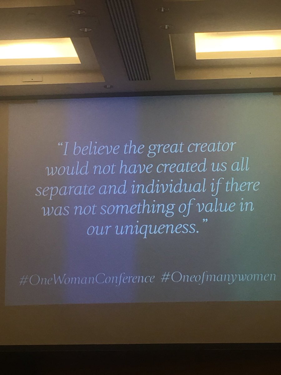 Diversity and uniqueness is in who we are not skills and talents #oneofmanyconference #oneofmanywomen #owc2017