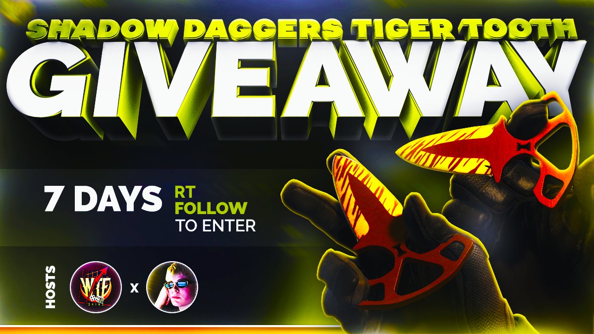 MattSeesAss's tweet photo. $135 Tiger Tooth Giveaway!

RT+FOLLOW
FOLLOW @wtfskinsgo 

(7 days!) https://t.co/n0JogN4ZMi