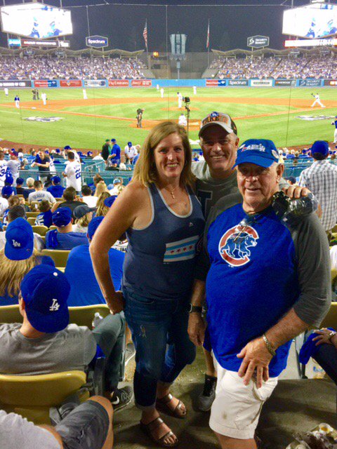 spiesey's tweet photo. This #scoregal is leaving LA sad with the @cubs loss. @JLester34 bring home the win today! https://t.co/mNMwe5pTHC