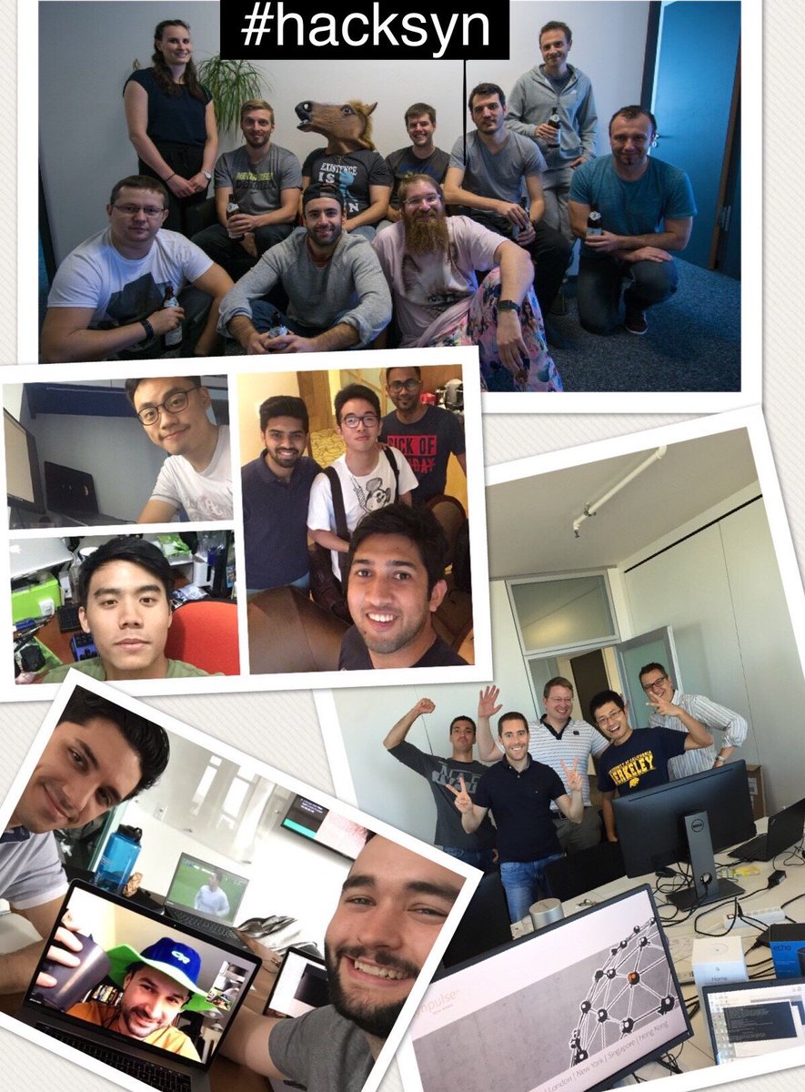 synpulsemc's tweet photo. A #hacksyn update will be published soon. Great teams, great spirit at this year’s #hackathon. Thanks for having us #Twitter https://t.co/0pWPDe3nBB