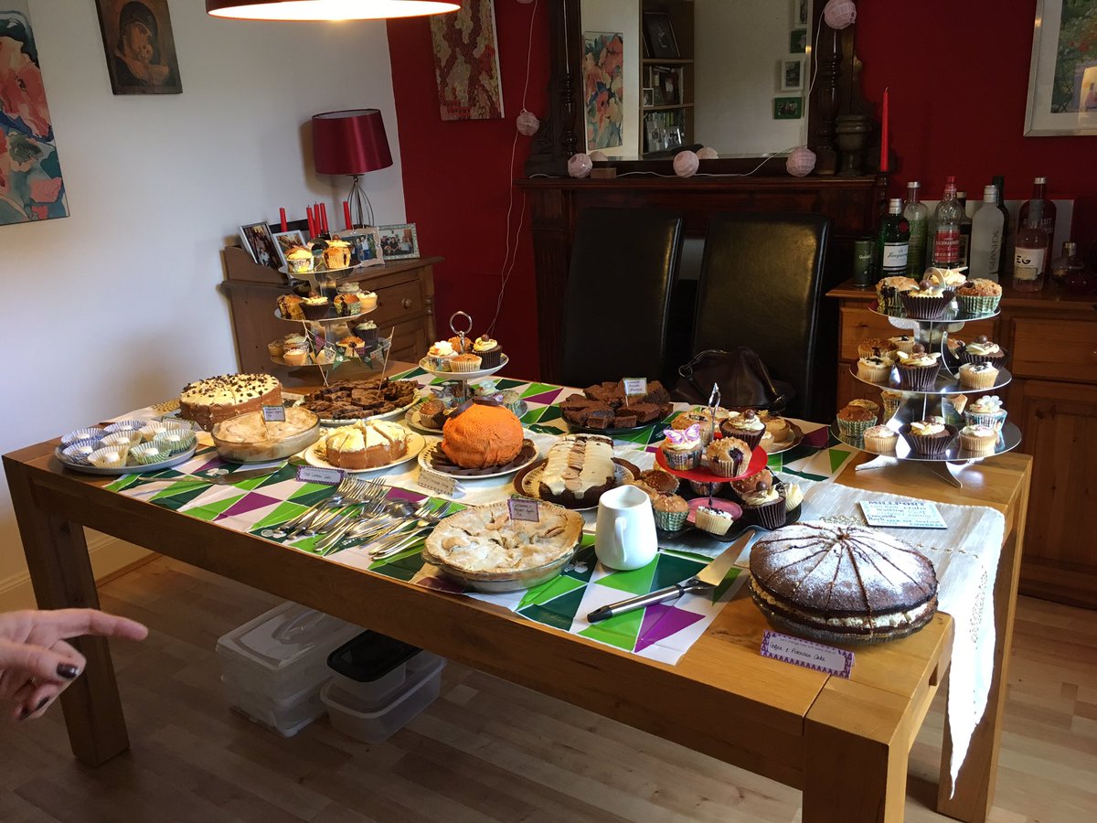 RosKellyMCIM's tweet photo. @macmillancancer All set for our Macmillan family coffee afternoon - honouring my late Granny Terry Mellin. #MacmillanCoffeeSpread https://t.co/NFZ854mJbE