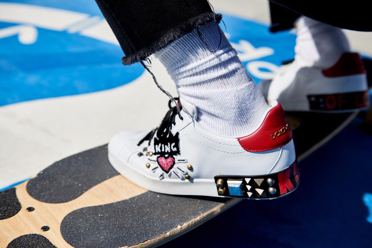 dolcegabbana's tweet photo. Remember Giacomo and Enrique's personalised #DGSneakers showing off on skateboards?

Discover more on https://t.co/UqFgAsVfJ6 https://t.co/glL1qaeJmH