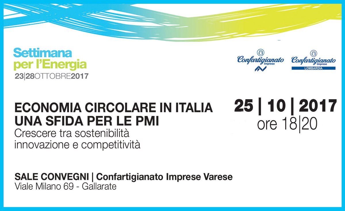 ArtigianiVarese's tweet photo. Il design dell’economia del cerchio: più si allarga e meno si spreca #parliamone #seminario #pmi #economiacircolare https://t.co/QVw9nKrka5 https://t.co/6OaoqfZocy