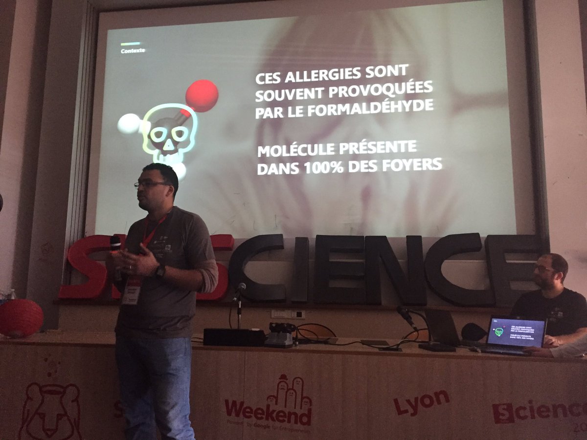 swlyon's tweet photo. 2nd projet, #BIONOSE : vous savez ce que le formaldéhyde a comme impact sur votre santé ?! #swlyon #swscience #science #lyon https://t.co/aJHp3VPiwH