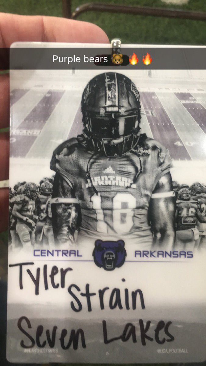 tylerstrain_60's tweet photo. Had a great game day visit at University of Central Arkansas! Thanks @UCA_HCCampbell @CoachLarryHart @UCA_Football https://t.co/lHvSZKgYi7