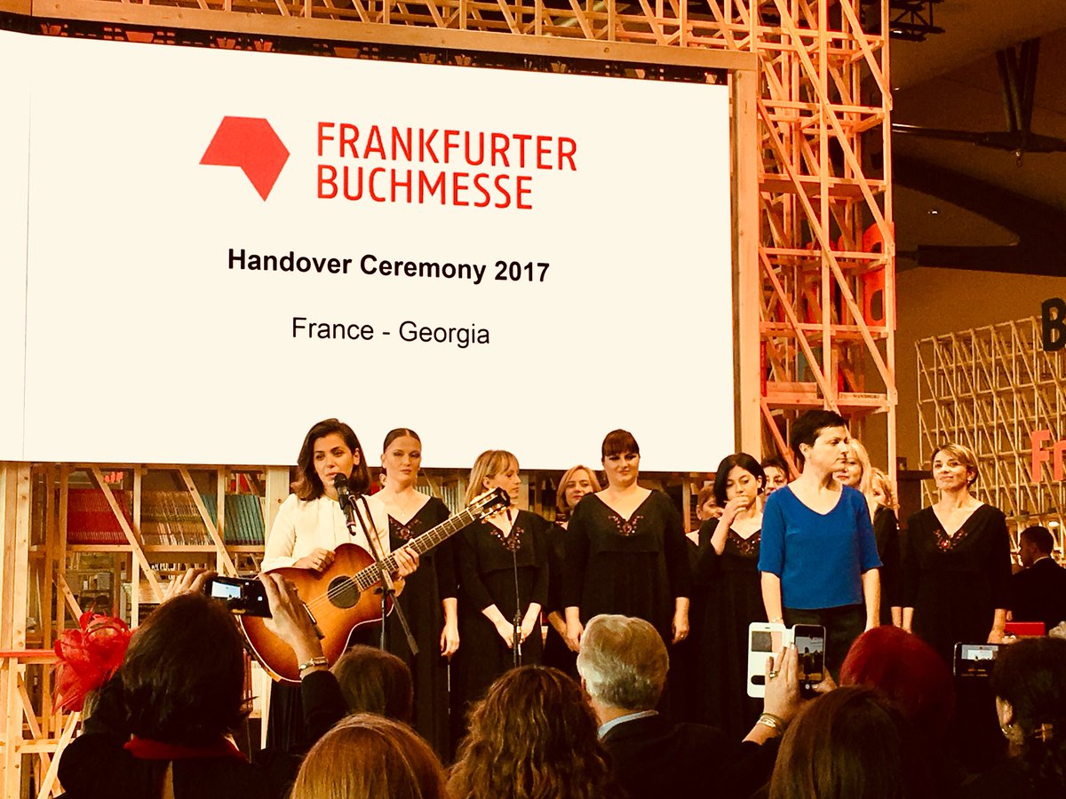 FrankfurterBuchmesse (@book_fair) on Twitter photo Georgian-British artist <a href="/katiemelua/">Katie Melua</a> singing live at the #fbm17 handover ceremony #georgiancharacters Georgian-British artist <a href="/katiemelua/">Katie Melua</a> singing live at the #fbm17 handover ceremony #georgiancharacters