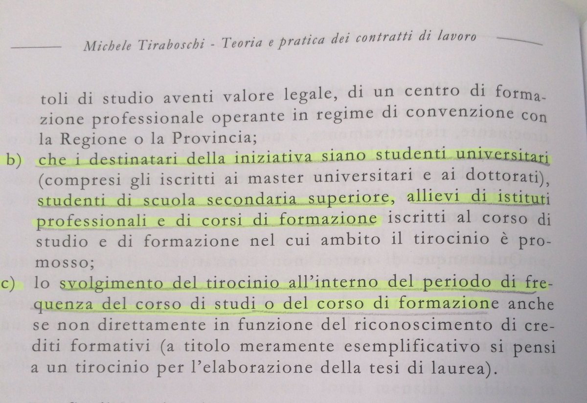 DadoLeonelli's tweet photo. Tirocini Curriculari: le condizioni necessarie
- Chi può promuoverli?
- A chi sono destinati?
- Quando vengono svolti? #DirLav2017 https://t.co/dHiUrMtrt3